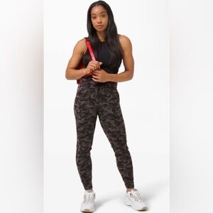lululemon 10 Ready To Rulu Jogger Pants Heritage Camo Jacquard Black Lunar Rock